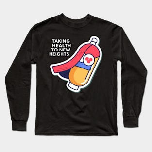 Superhero Capsule - Taking Health To New Heights Long Sleeve T-Shirt